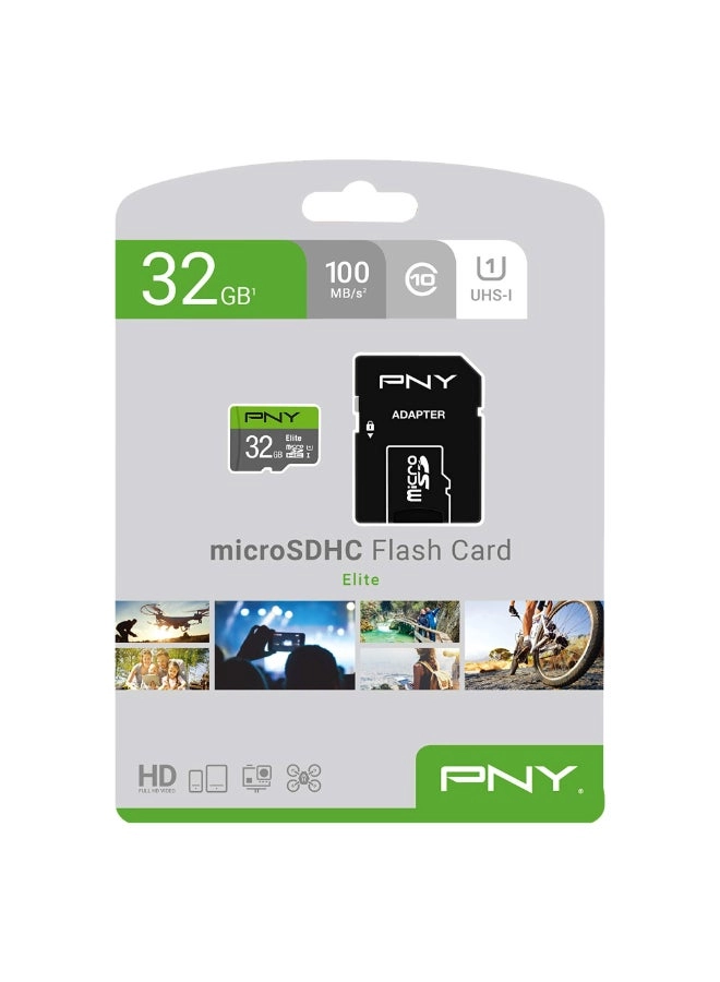 microSDHC Flash Memory Card - 32GB Pack
