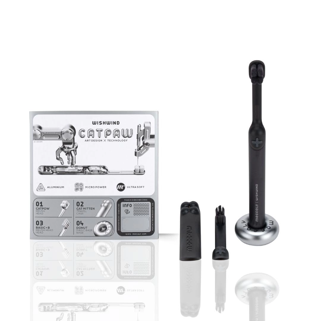 WISHWIND Catpaw Micro Power - Ultra Soft 40,000 strokes/min 3 brush heads