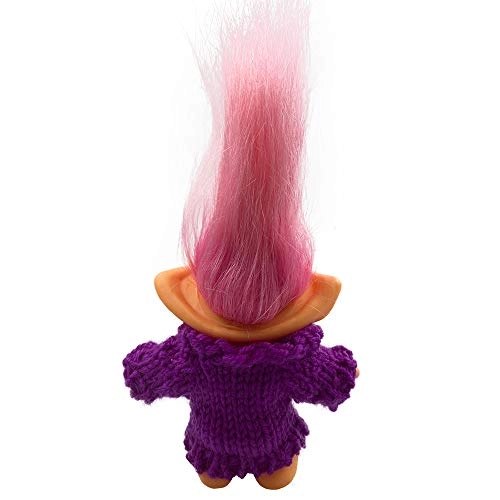 Lucky Troll Doll - 7.5in Wool Black