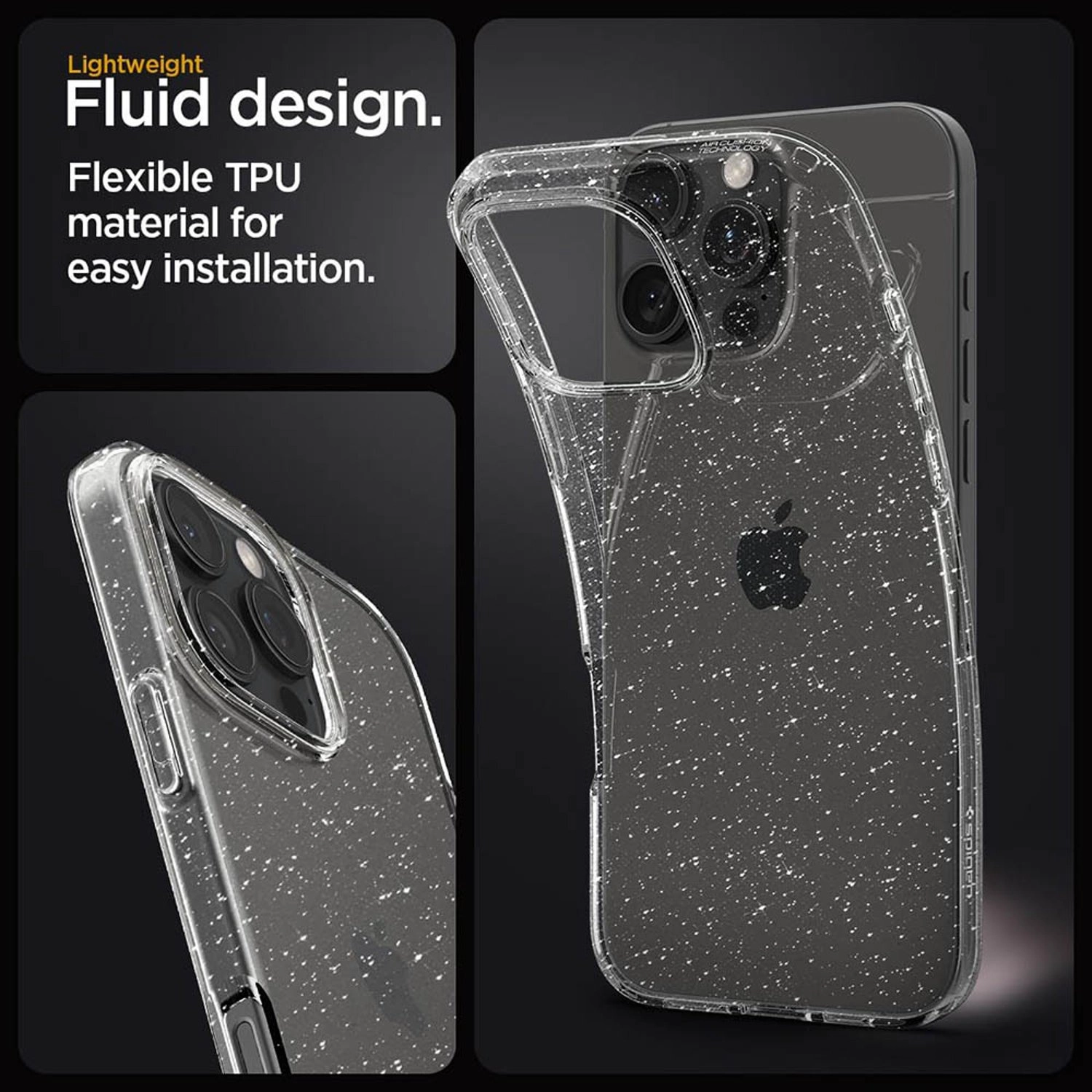 Liquid Crystal Glitter Max Clear Case for iPhone 16 Pro Max
