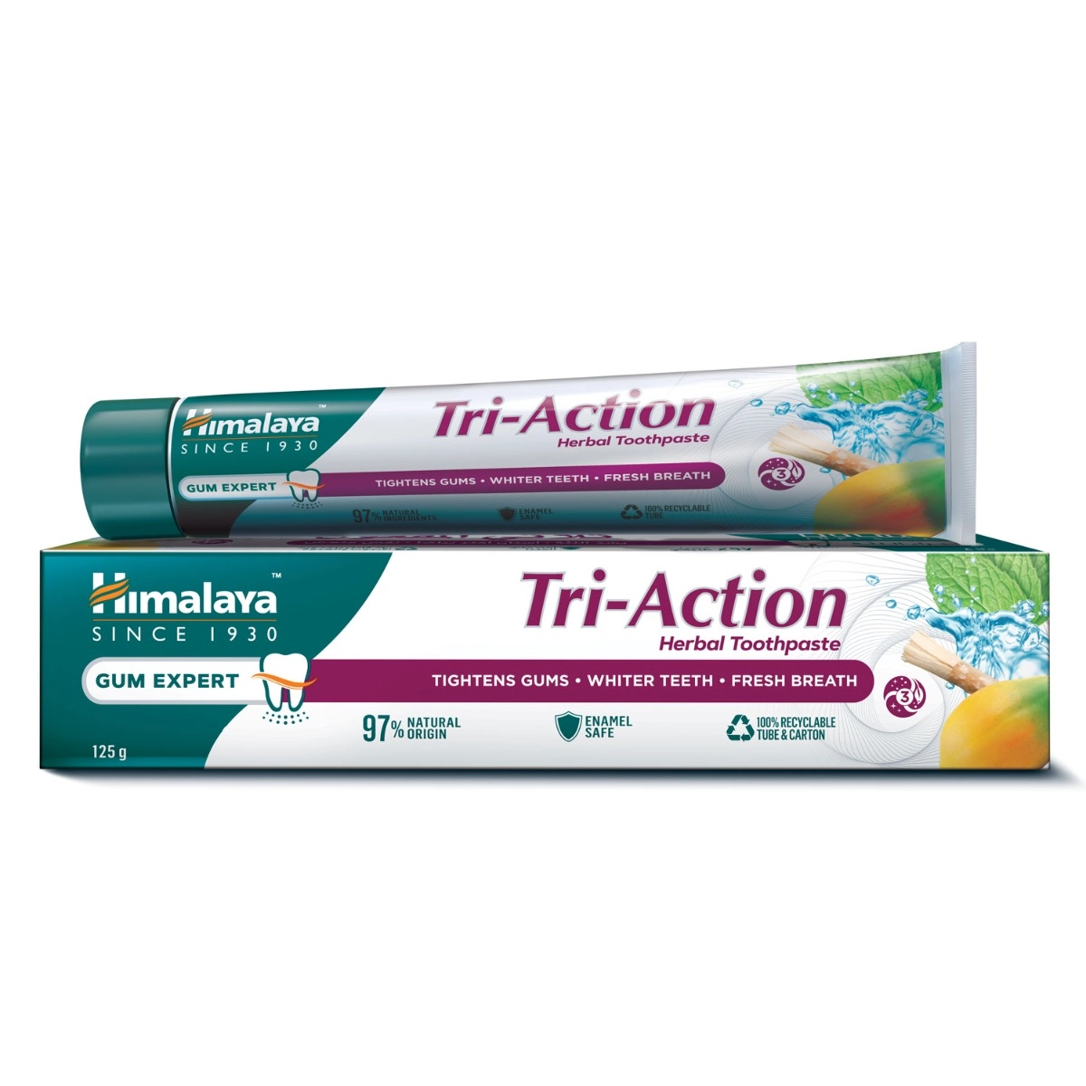 Himalaya Triple Action Herbal Toothpaste 125g