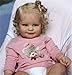 Reborn Baby Doll - 20 Inch 50 cm Vinyl Girl Smiling Blonde Hair Ages 3+