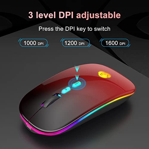 LED Wireless Mouse - Bluetooth