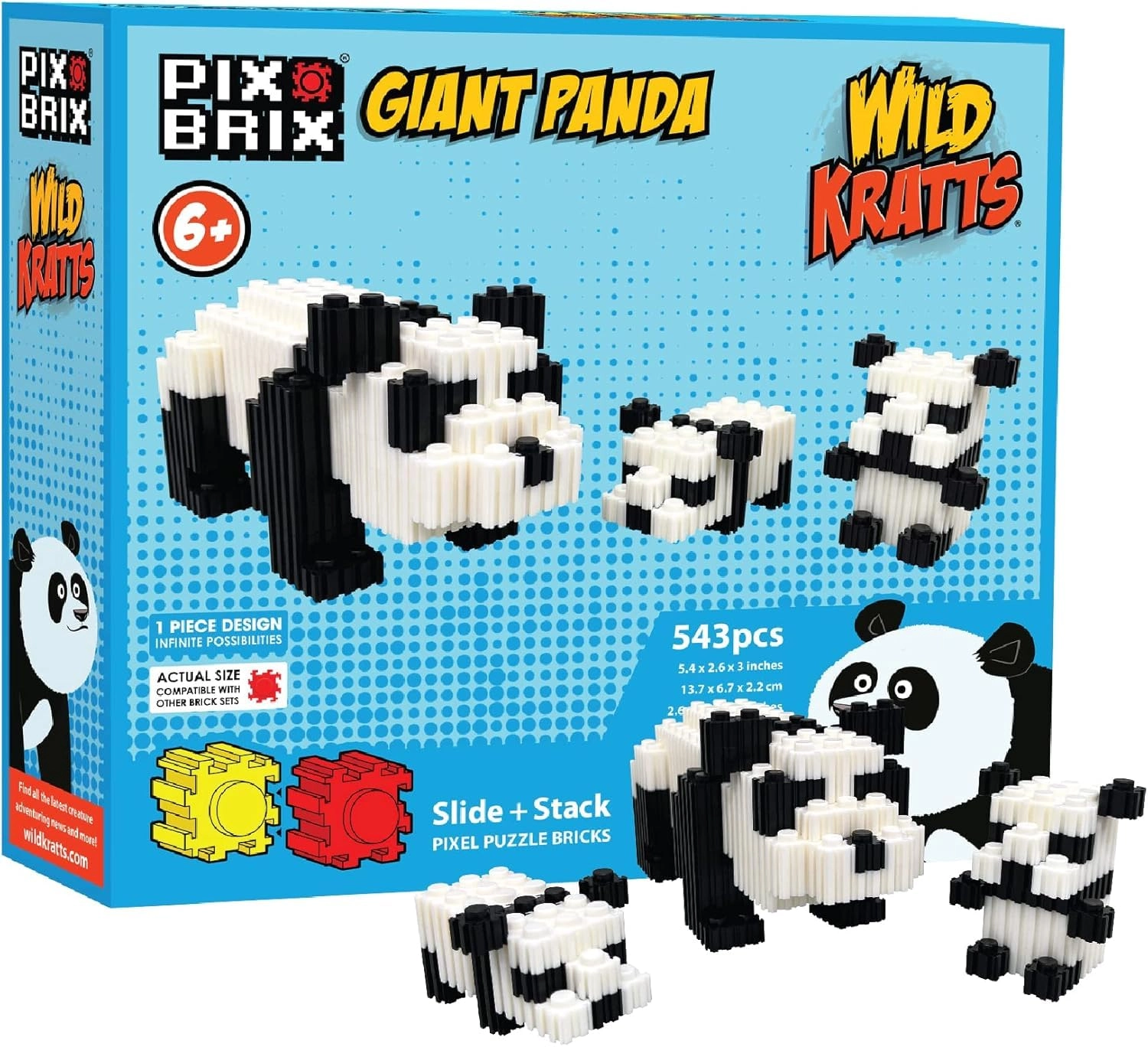 Pix Brix Wild Kratts Pixel Art Kit - 6+ years 543 pcs