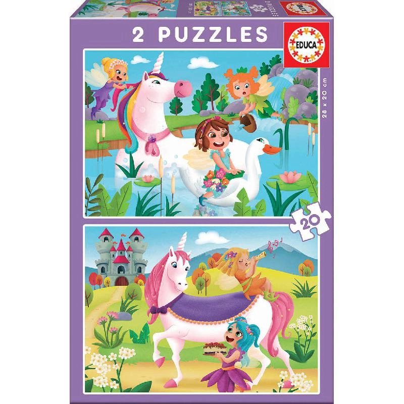 Educa Unicorns and Fairies Puzzle (18064) - 40 pcs