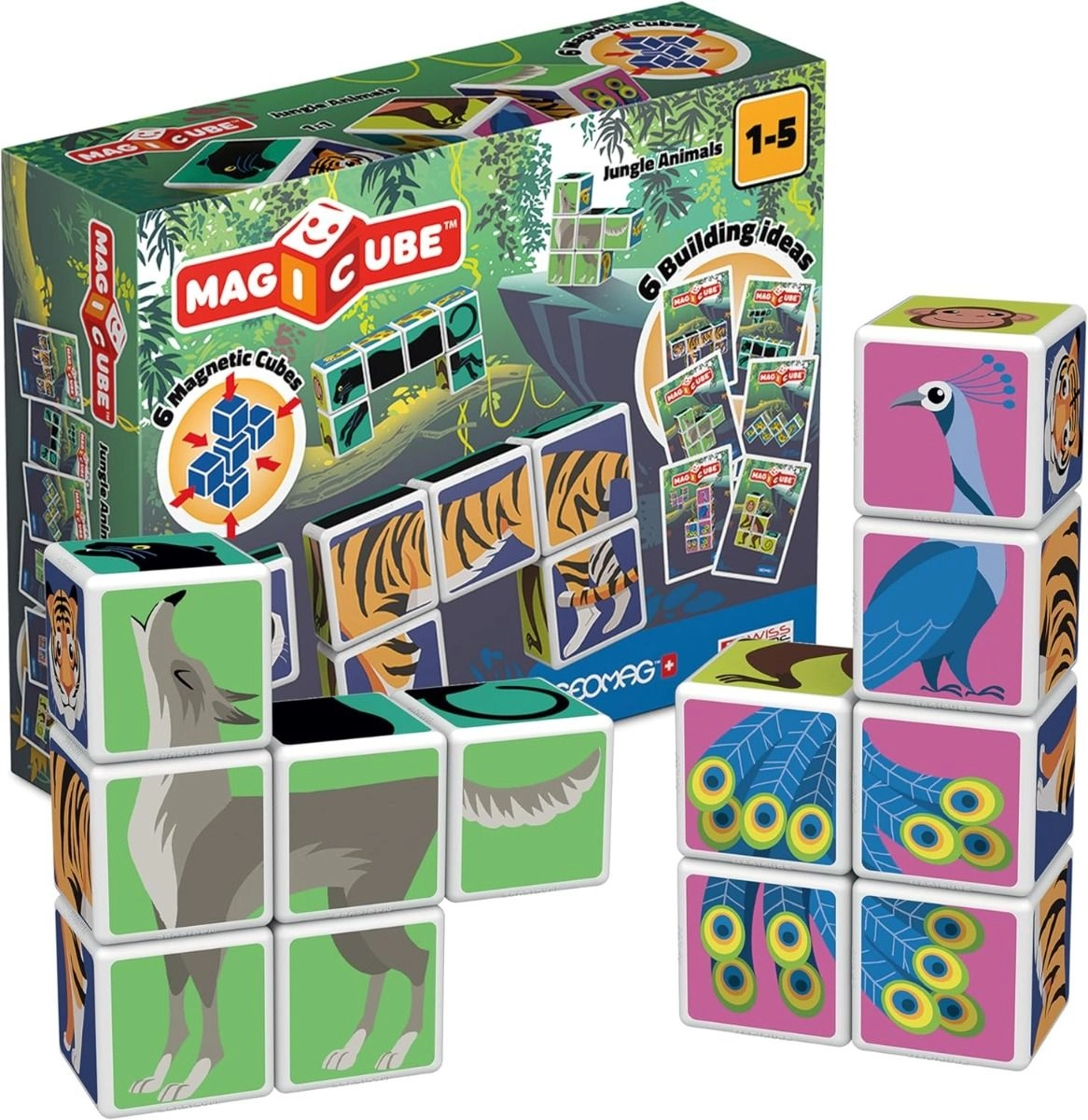 Magicube Jungle Animals - 12 months & above 9Pcs