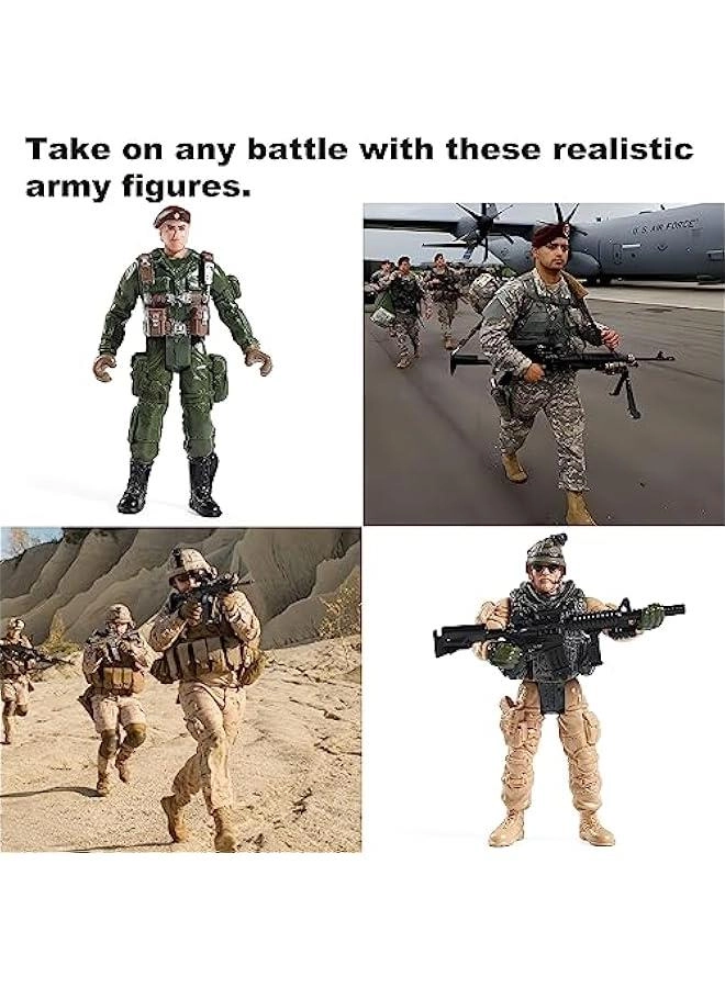 US Army Men + SWAT Team Toy Soldiers 12 pcs