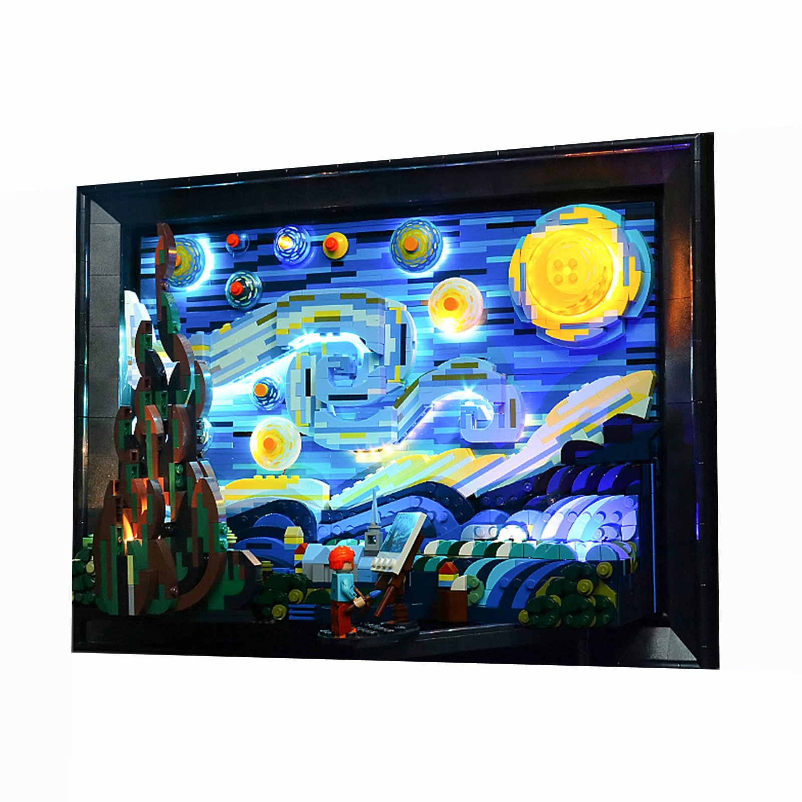 OYTOCLKU Vincent-Gogh The Starry-Night - lego-21333 LED Lighting Kit Compatible with Lego Building Blocks Model