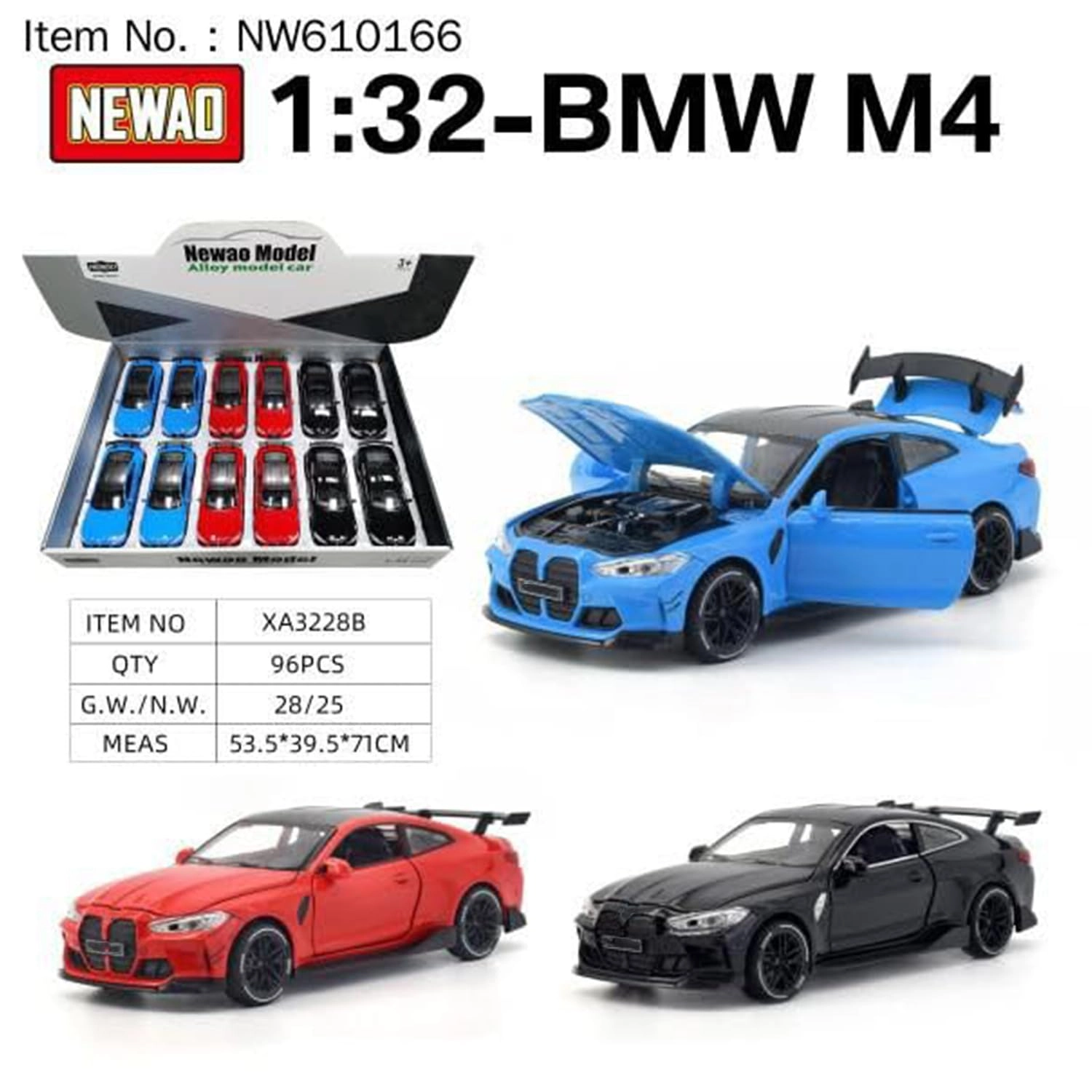 Metal Pullback Car - 1:32 1 pcs