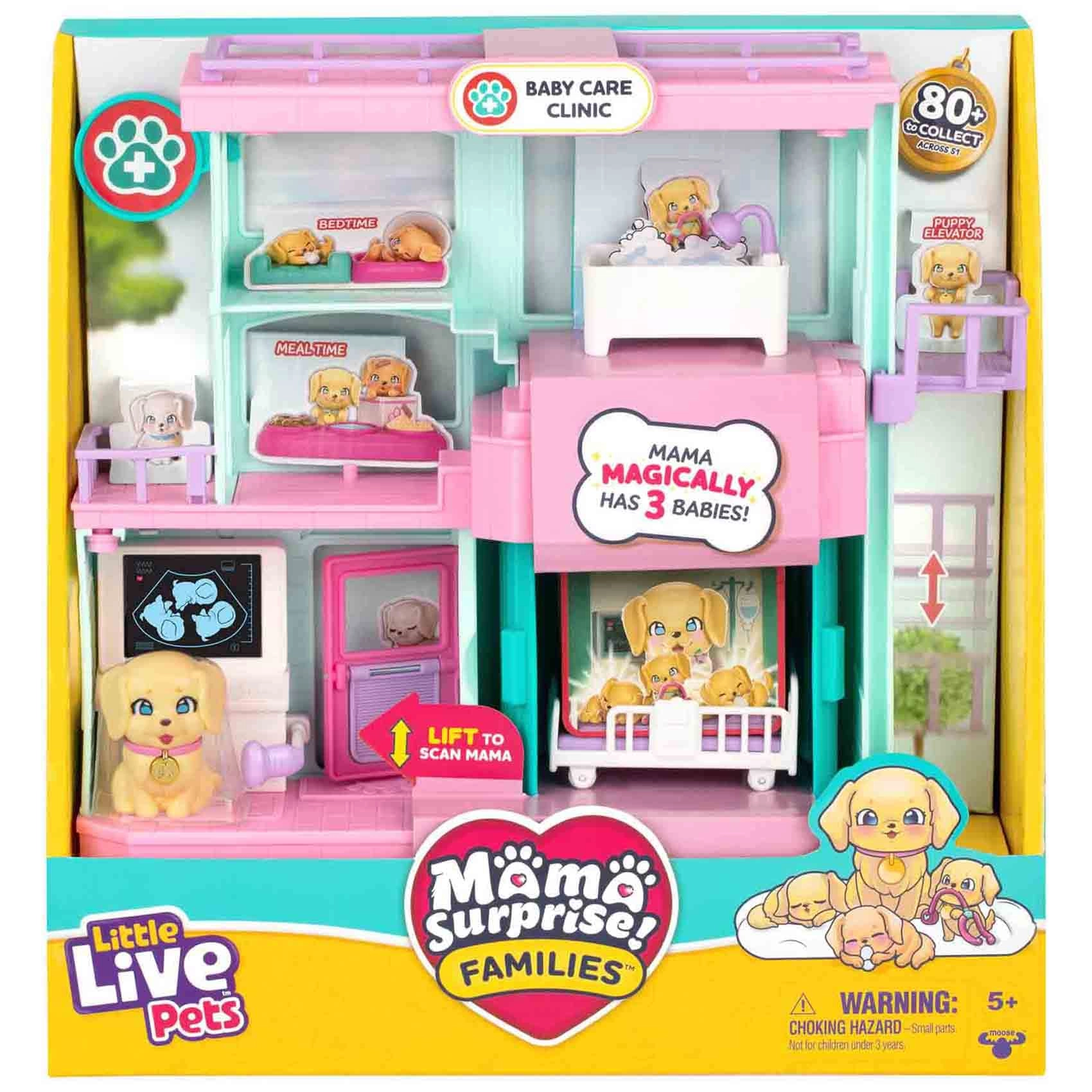 Little Live Pets Mama Surprise Care Clinic - pet family multi-room