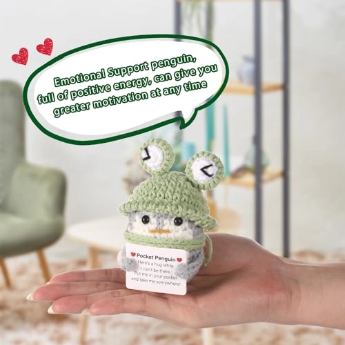 Positive Penguin - 9 cm Knitted