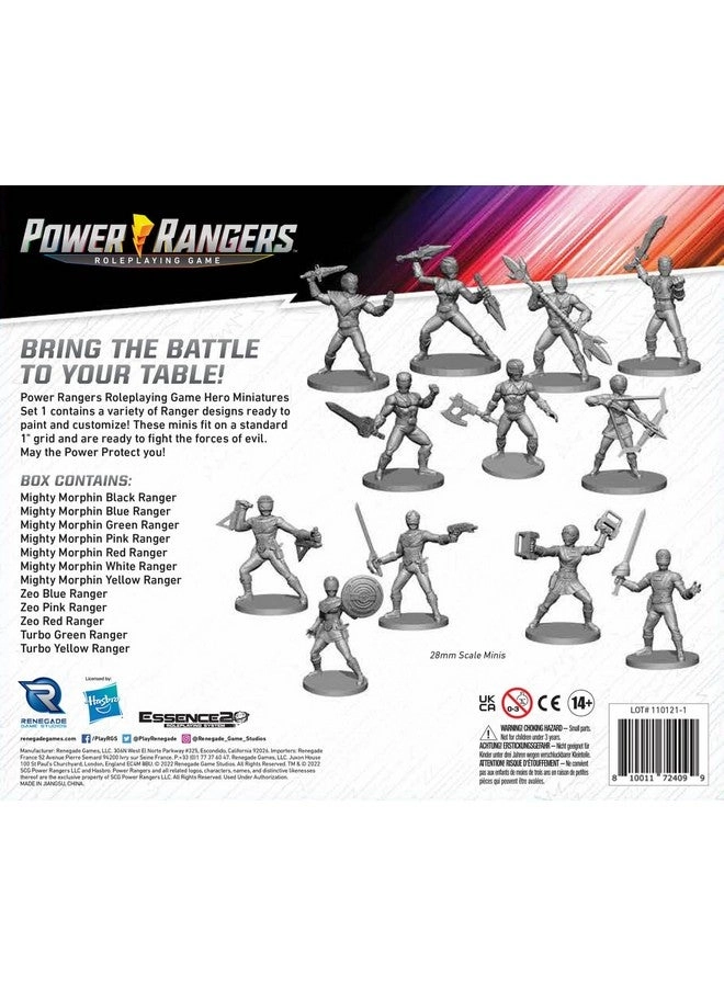 Power Rangers Roleplaying Game: Hero Miniatures Set - 1-12 pcs