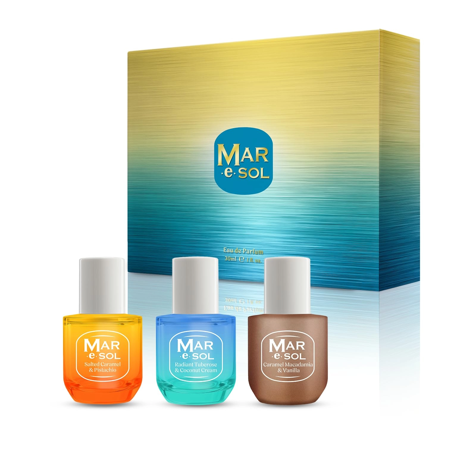 MAR.e.SOL Women's Perfume Gift Set - Eau de Parfum 3 x 30 ml