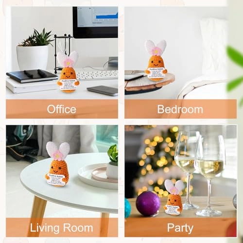 Bunny Positive Crochet - 12 cm