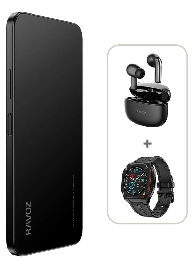 RAVOZ A7 - 12GB 128GB + Rizto RW01 + Beazt TWS