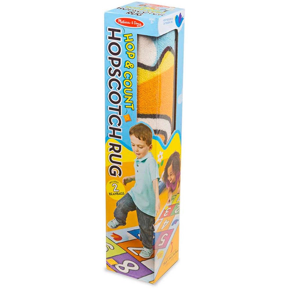 Hop & Count Hopscotch Rug - Suitable for ages 3-7 years.