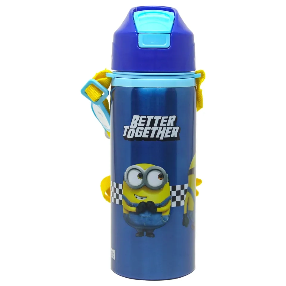 Minions Water Bottle 600 ml - easy open cap