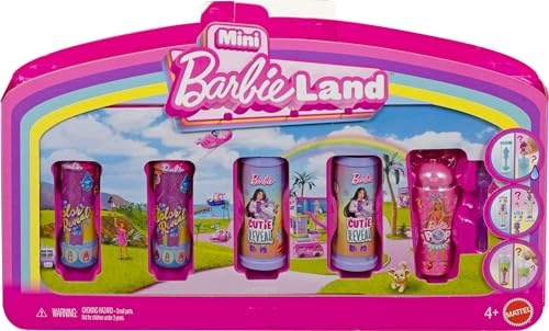 Barbie Mini BarbieLand - 5 Pack Pop Reveal 1.5" Mini Dolls