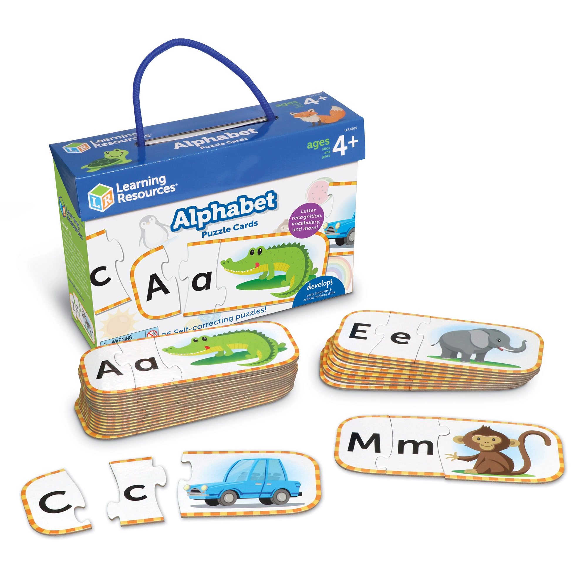 Upper And Lowercase Alphabet Puzzle Cards - Suitable for 4 years and above 26 pieces
