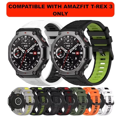 T-Rex 3 - Silicone Strap Quickfit Dual Tone