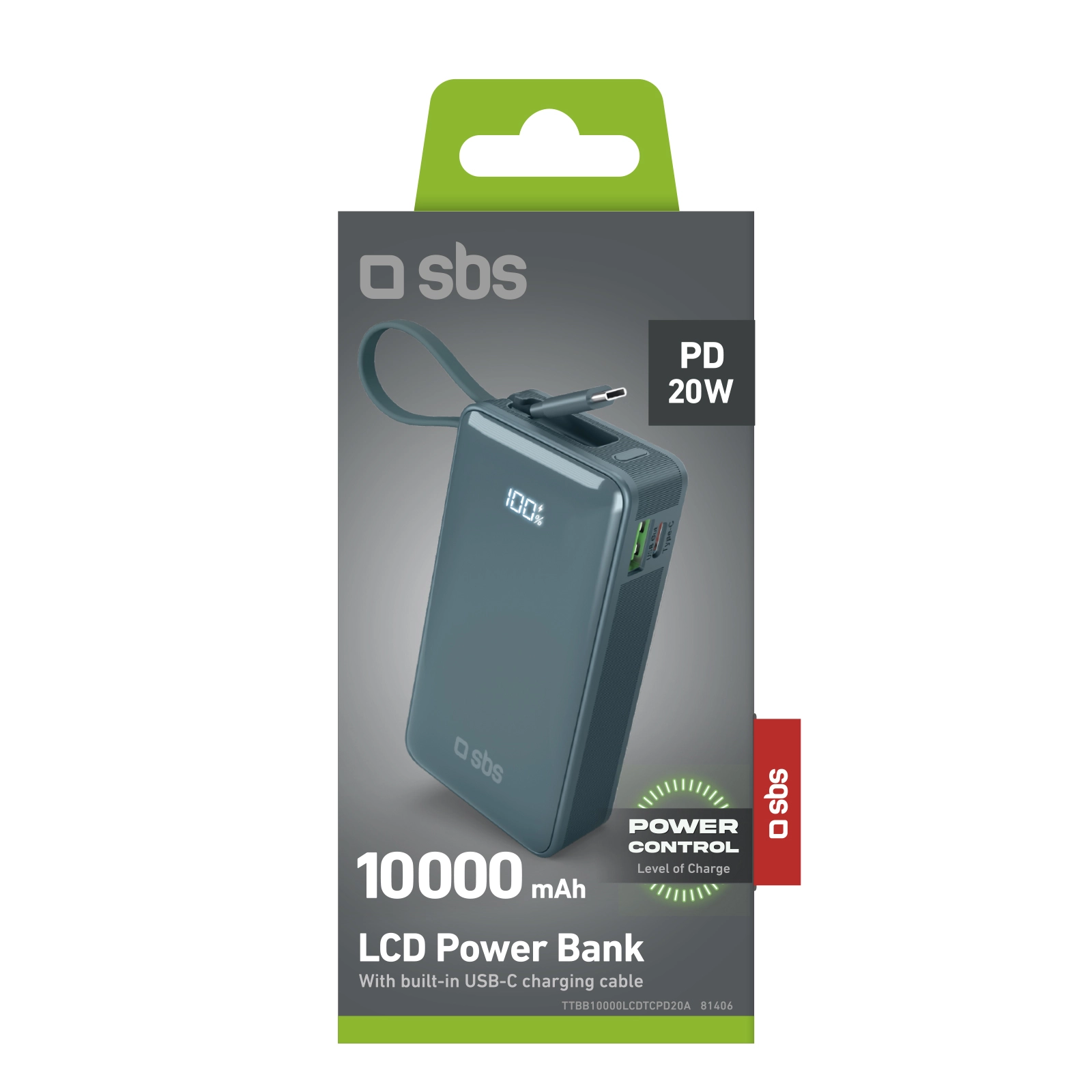Power Delivery Powerbank - 10000mAh