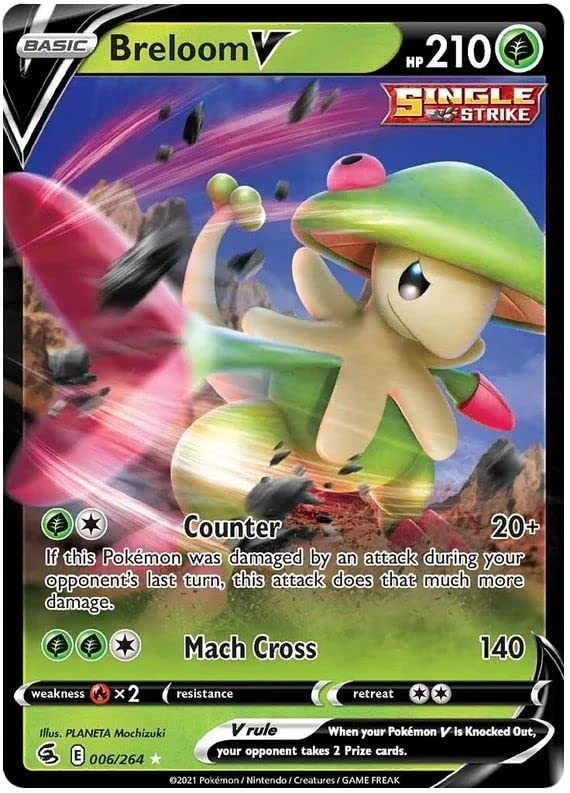 Pokémon Pokemon Charom V 006/264 - English - Fusion Strike + Toploader