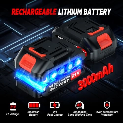 2-in-1 Cordless Pole Saw & Mini Chainsaw - 550 Watts