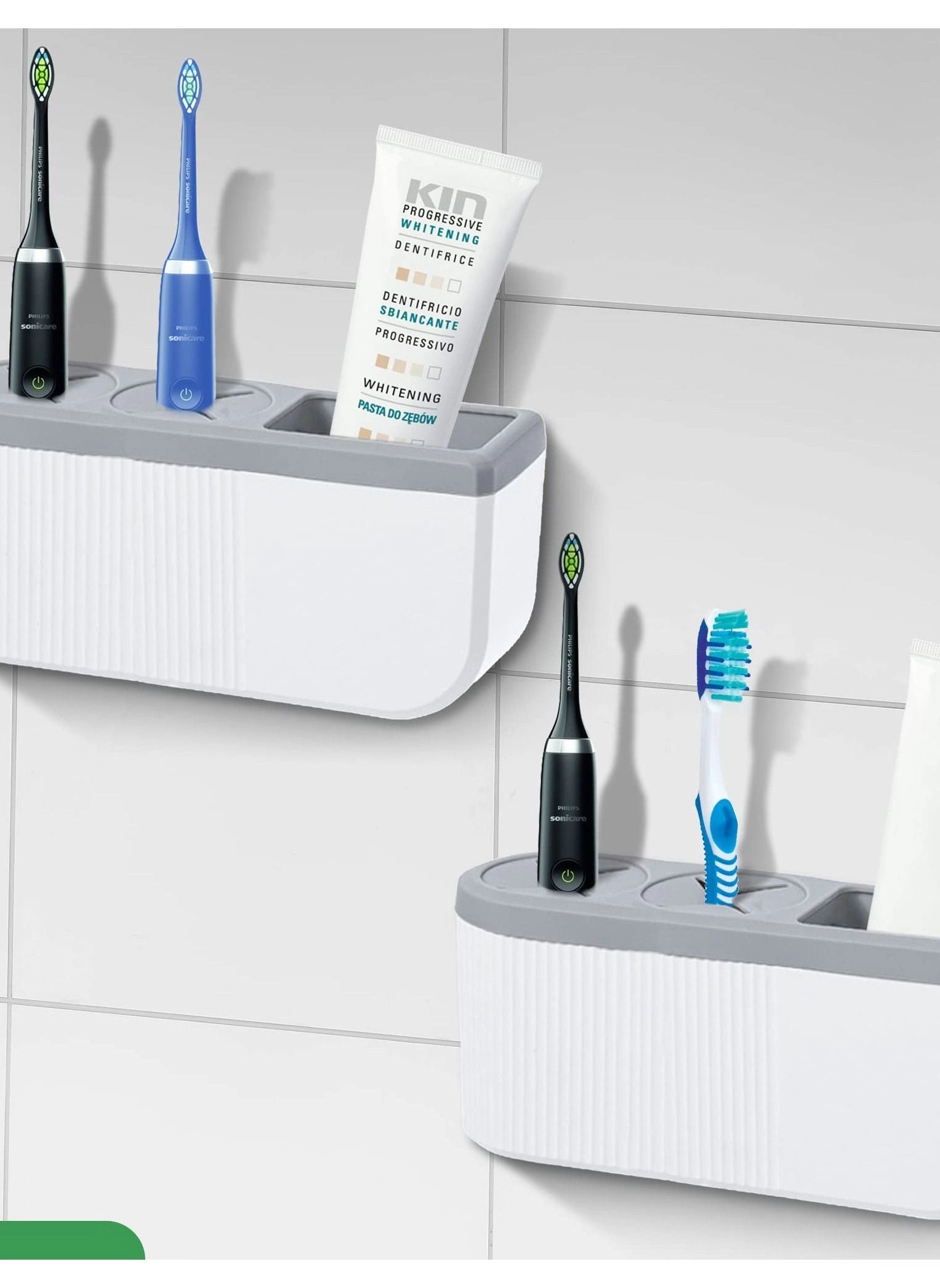 Electric Toothbrush Holder - Any toothbrush and electric toothbrush heads Wall-Mounted
