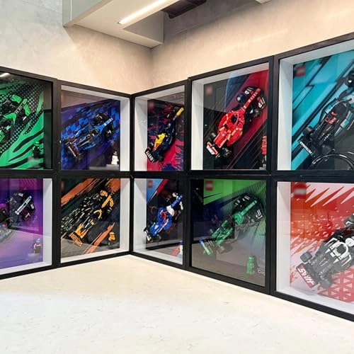 Display Wallboard Wall Mount Speed F-1 for Lego 77242 77243 77244 77245 77246