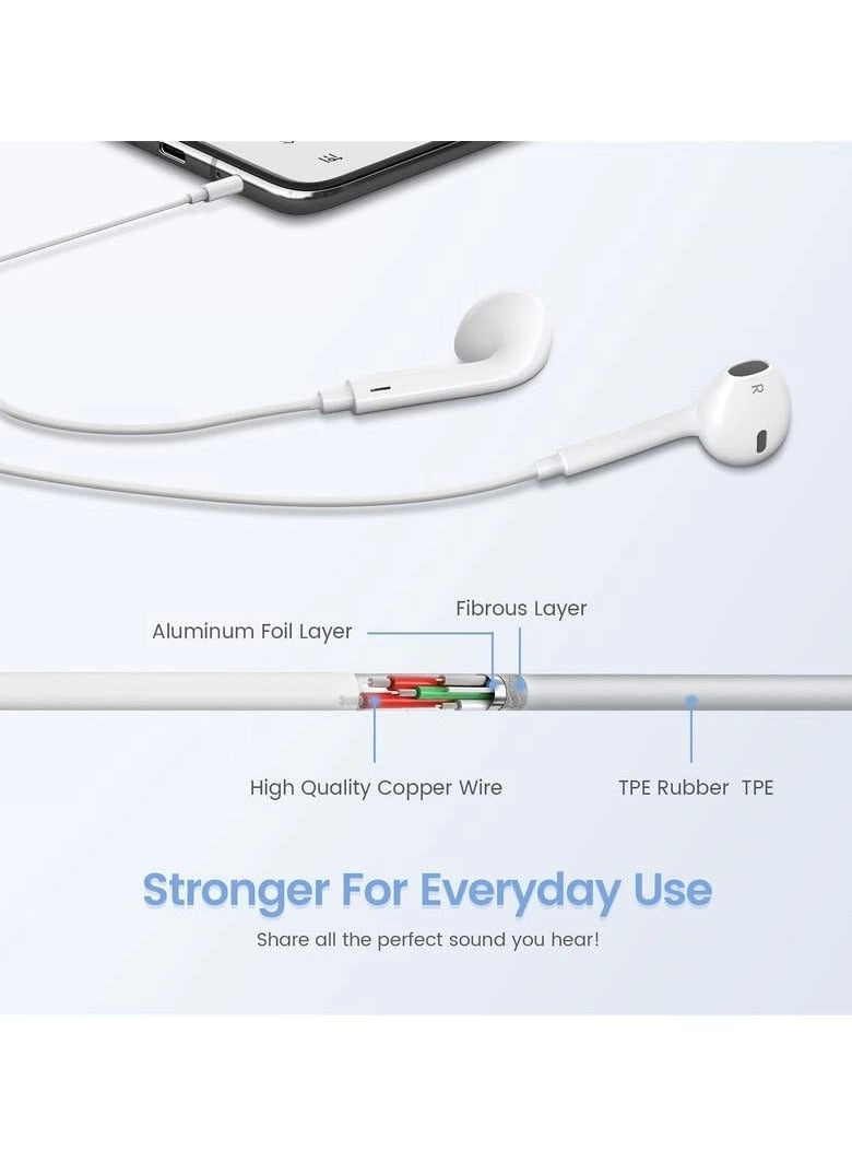 Lightning Headphone Wired Headset