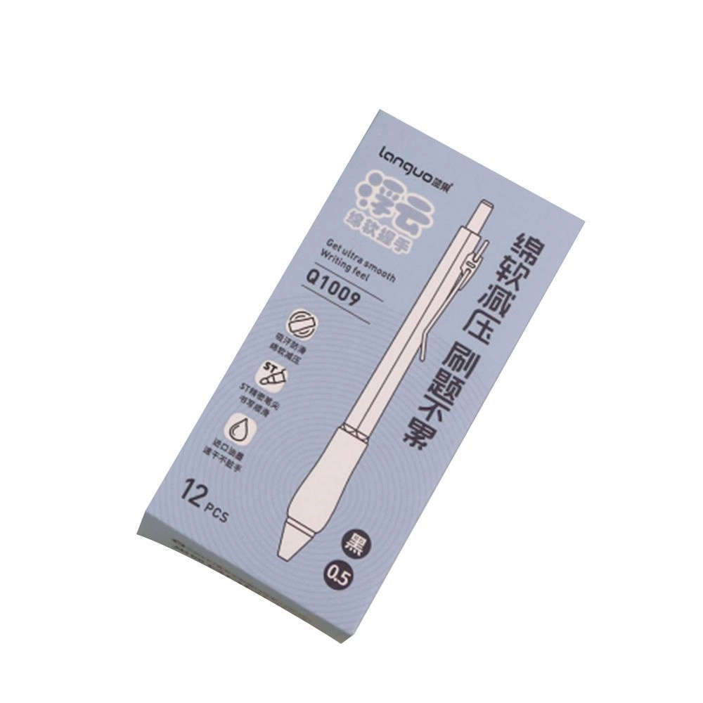 LANGUO St Press Gel Pen - 12 Pcs 0.55 mm