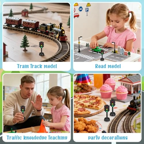 Miniature Toy Traffic Lights - 12 months and up 12 pieces