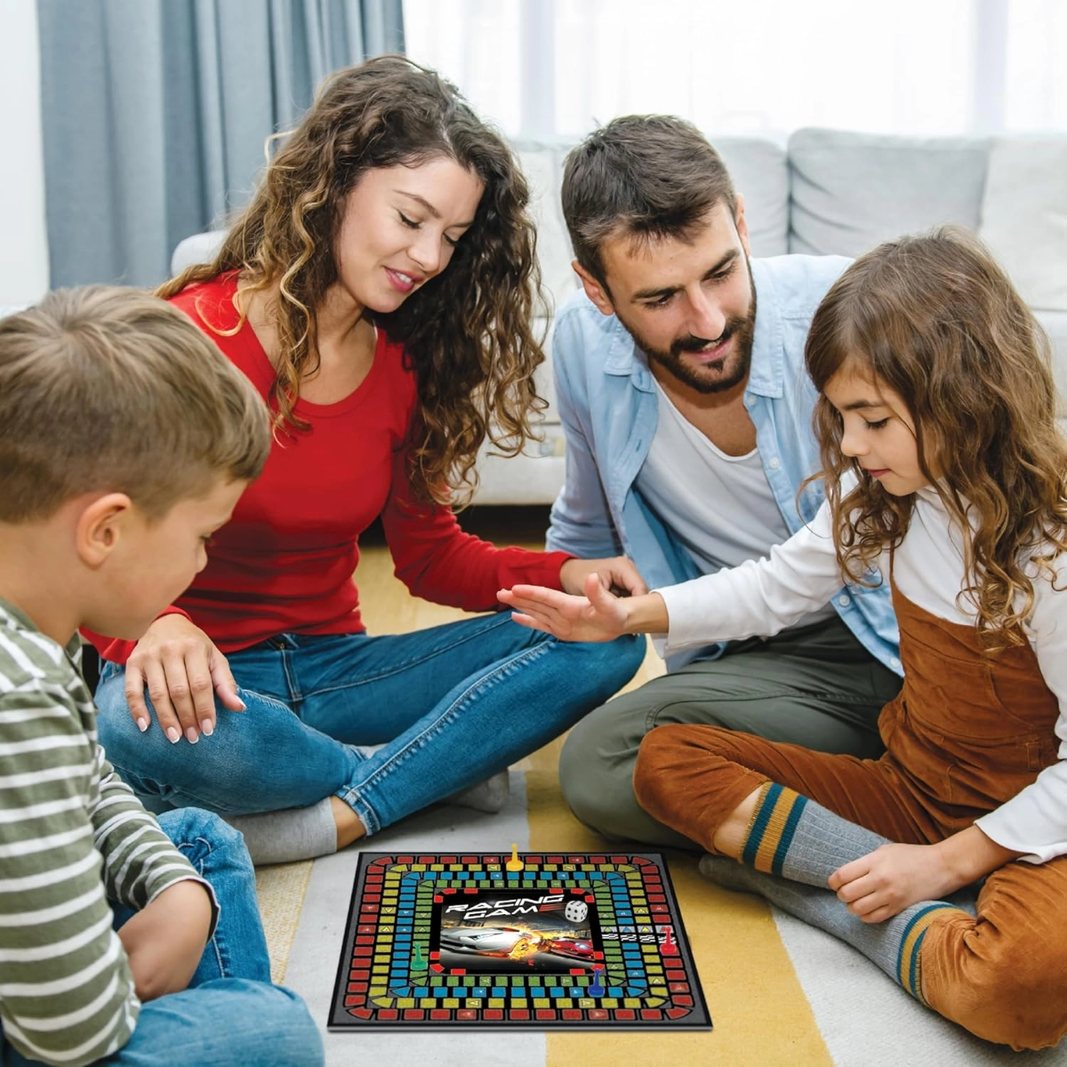 Classic Games - 2-in-1 Racing Game Tic-Tac-Toe