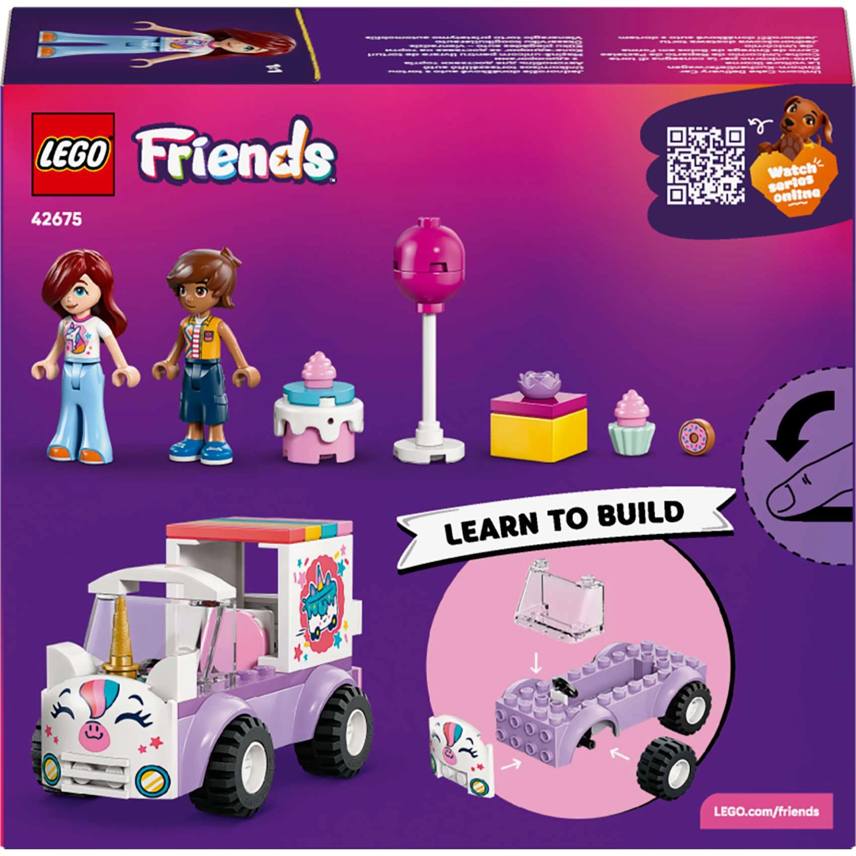 COLOR LAND CHILDRENS TOYS CENTER LLC Friends Unicorn Cake Delivery Car (42675)