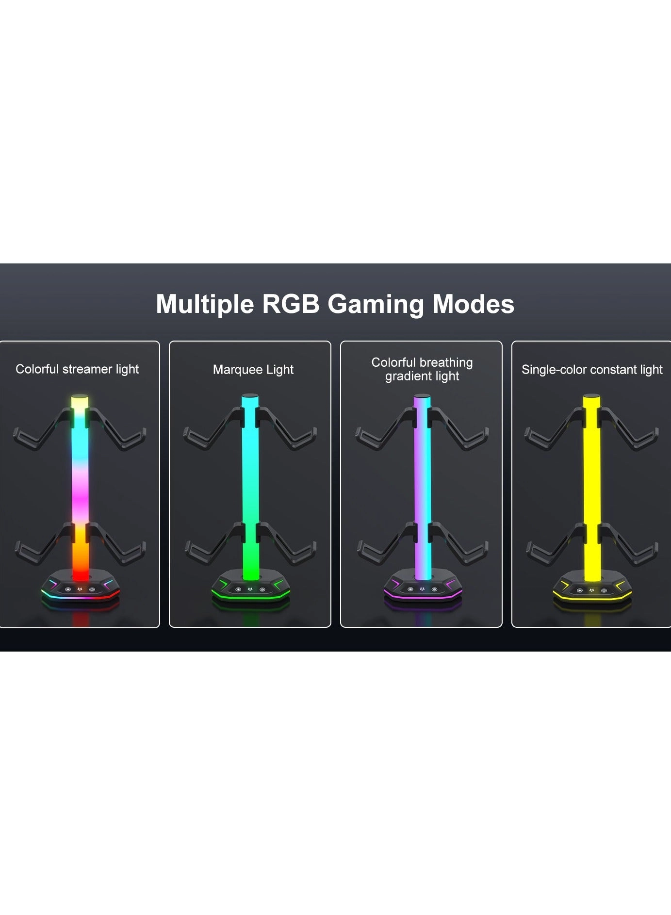 Headphone Stand - USB 2.0 Type-C Windows Linux Mac