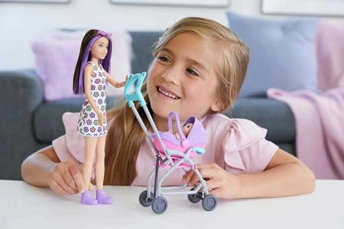 Skipper Doll And Playset - Stroller Baby Doll Ages 3+