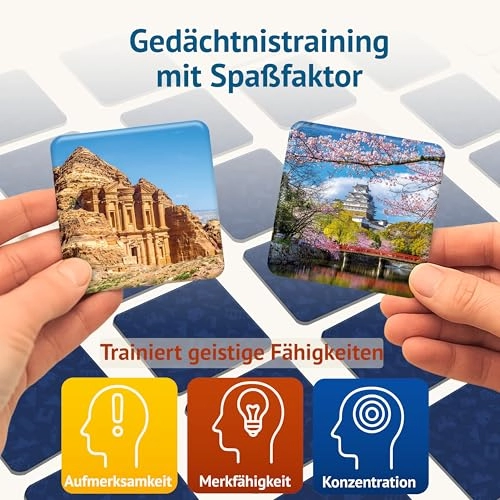 World Culture Heritage Memo Game - 6 Years 72 pieces