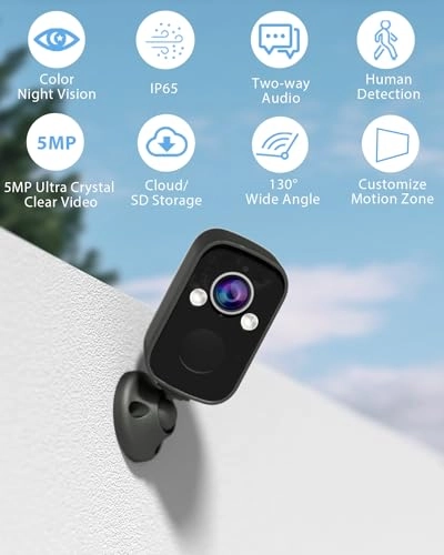 Wireless Solar Security Camera 5MP
