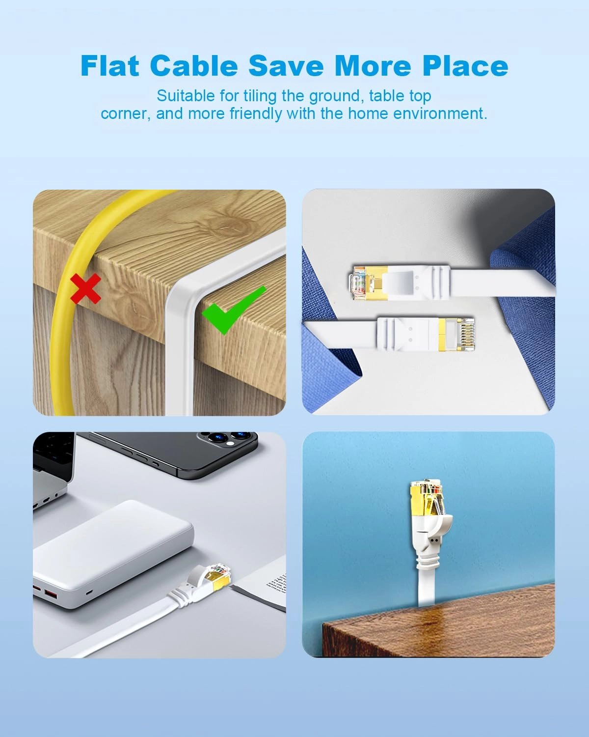 CAT 8 Ethernet Cable - 6ft Pack