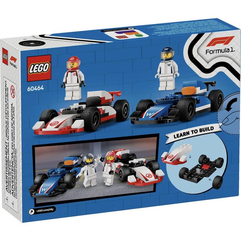 LEGO City F1 Williams Racing & Haas F1 Race Cars - Vehicle