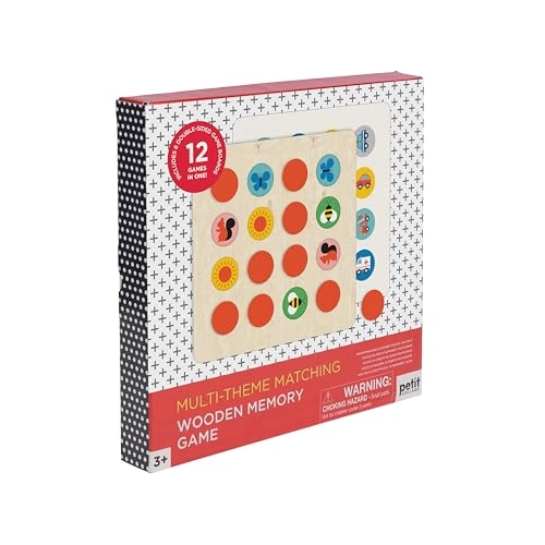 Multi-Theme Matching Wooden Memory Game - 3 years and up