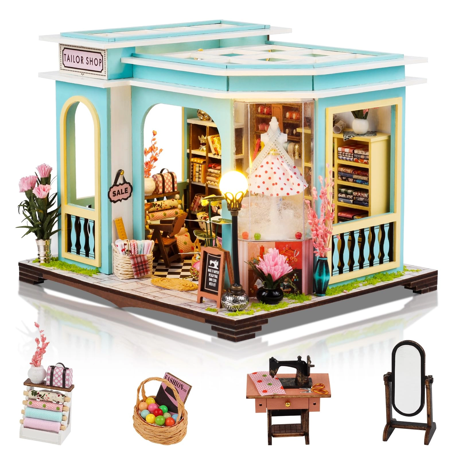 Foyucool DIY Miniature House Kit