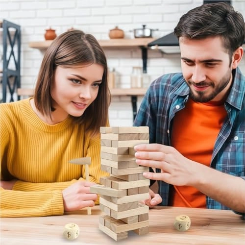 Questions Tumbling Tower Game - 54 pieces