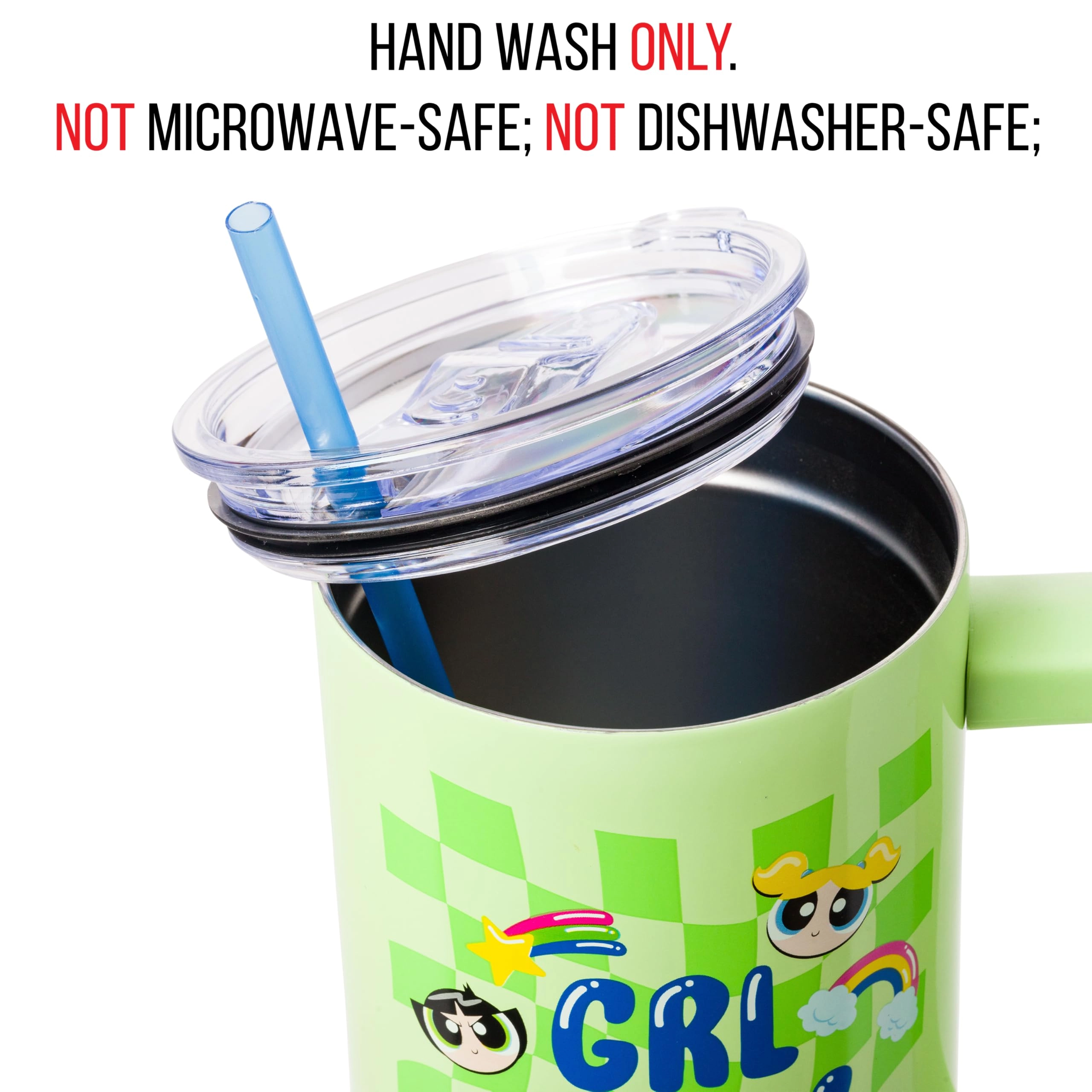 Stainless Steel Powerpuff Girls Girl Power Groovy Retro Tumbler - 1183ml