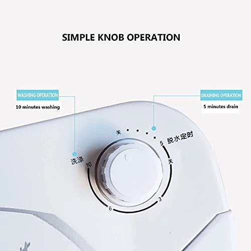 Single Tub Portable Washer - Large Capacity Spin Dryer