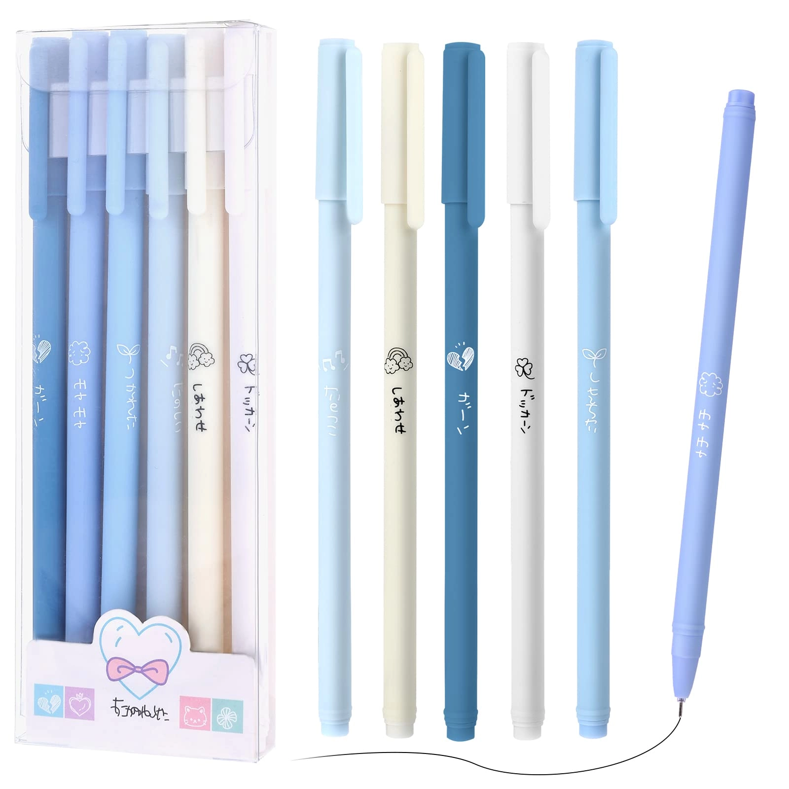 TIESOME black gel pens - 6.0 count 0.5mm