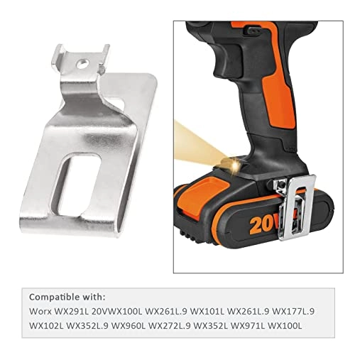 Belt Clip Hook - Pack of 4 with Screws Compatible with Worx