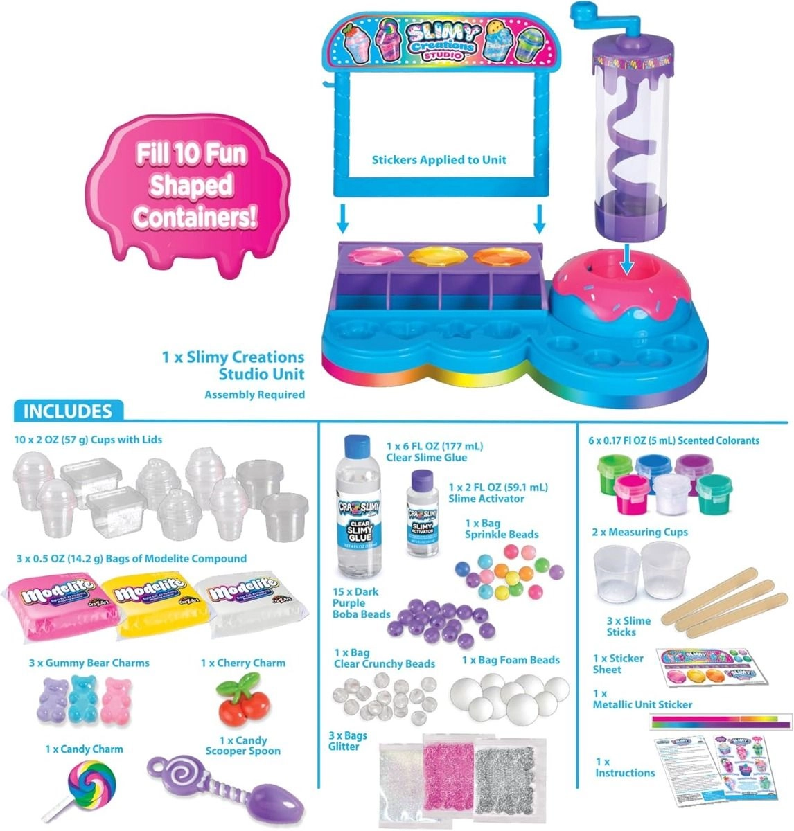 Slimy Creations Studio - 6+ years 10 pcs