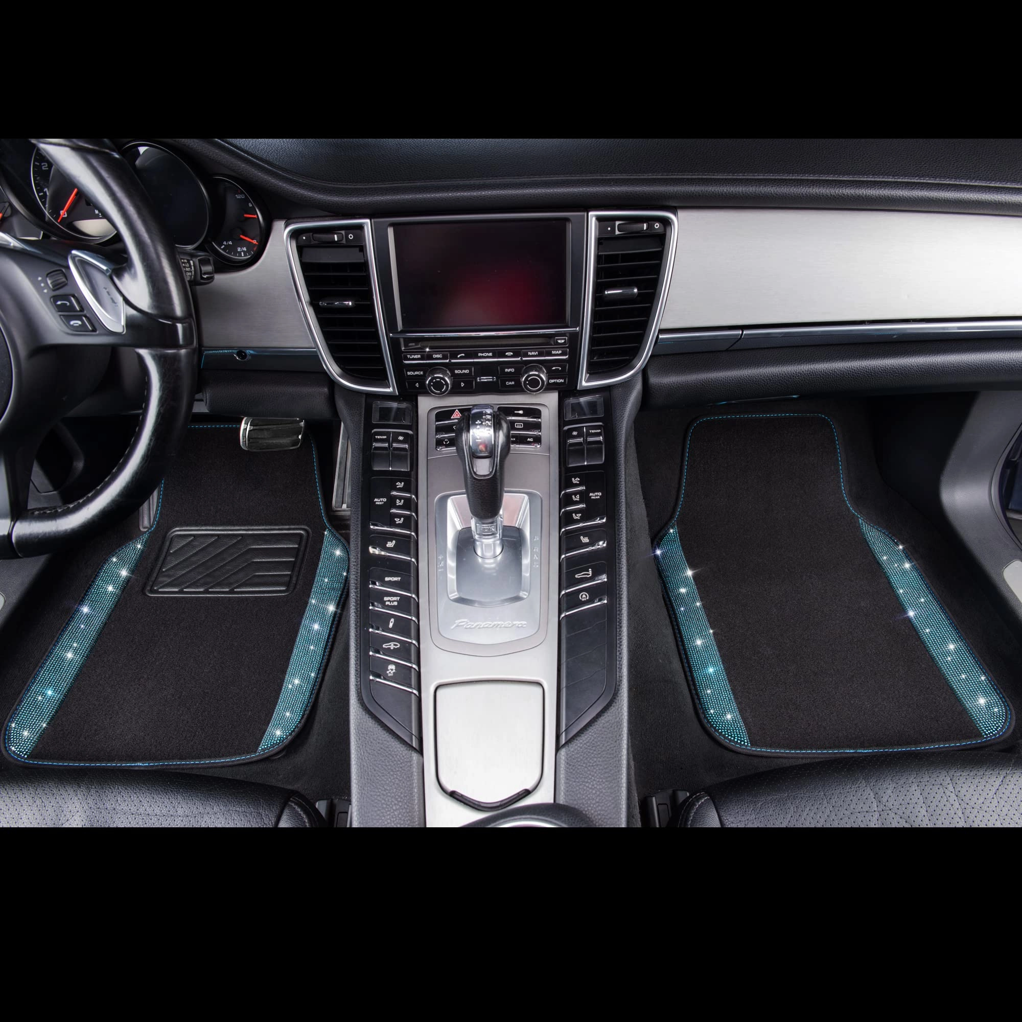 Bling Diamond Car Mats - 4.0 Count Universal Fit