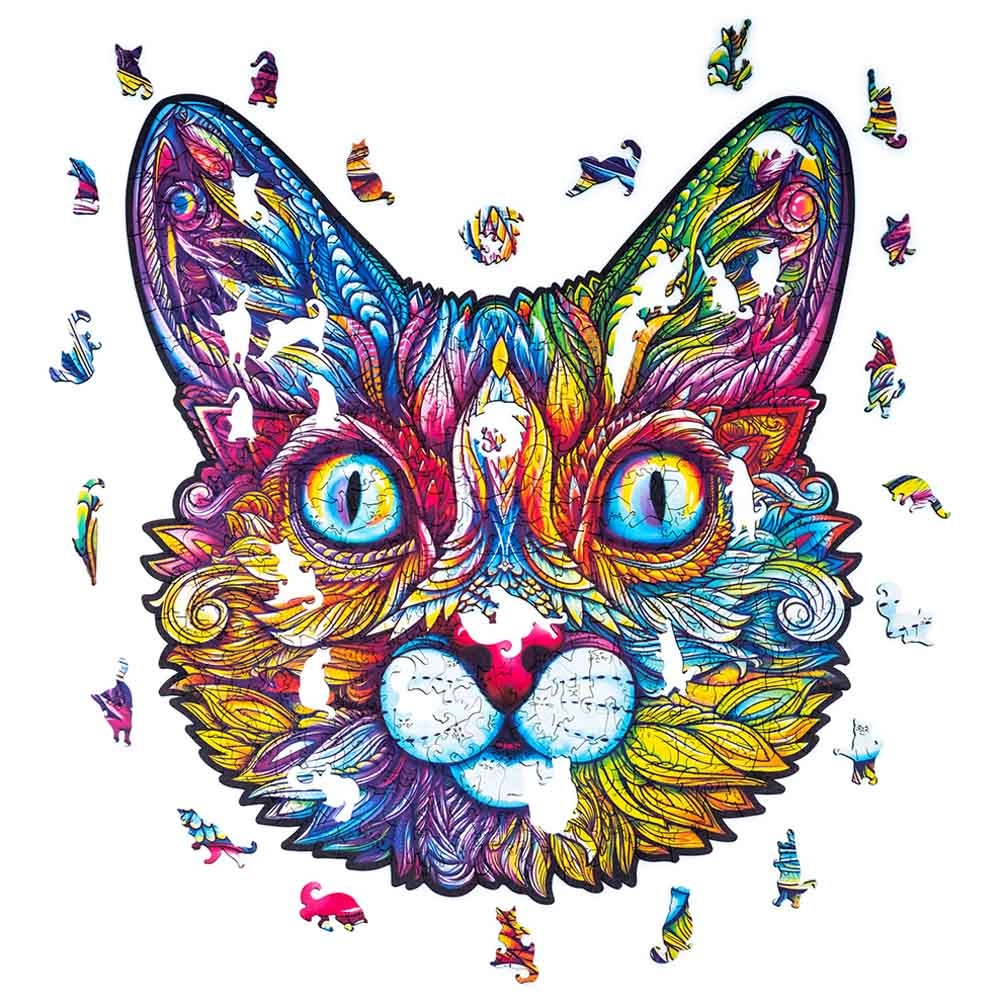 Impressive Cat Wooden Puzzle (4107390-CAT_KS) - 300 pcs